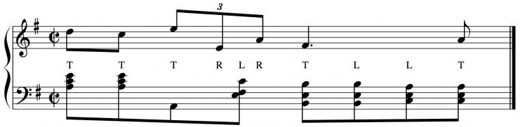 musical score of Chopin's Prelude in E minor, measure 18