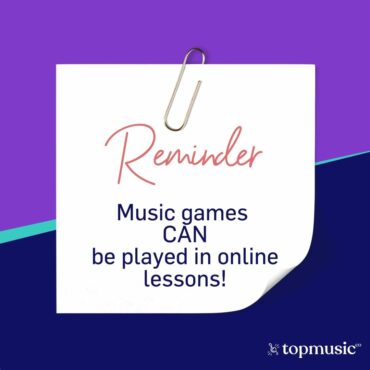 music games CAN be played in online lessons